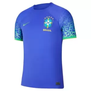 Nike Brazil Away Shirt 2022 2023 Adults - Blue