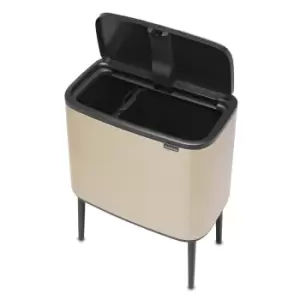 Brabantia Bo Touch Bin 11+23 Litre Metallic Gold