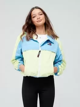 Tommy Jeans Chicago Colour Block Jacket - Blue Size L, Women