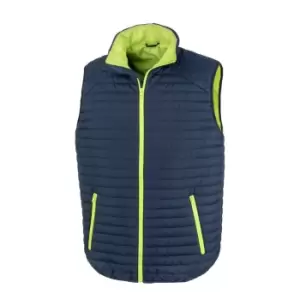 Result Unisex Adult Gilet (XS) (Navy/Lime Green)