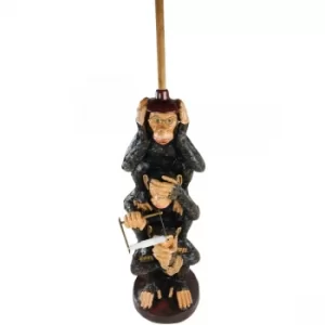 Resin Monkeys Toilet Roll Holder 82cm