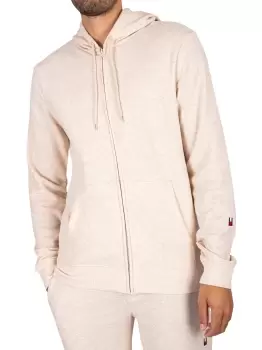 Lounge Sleeve Logo Zip Hoodie