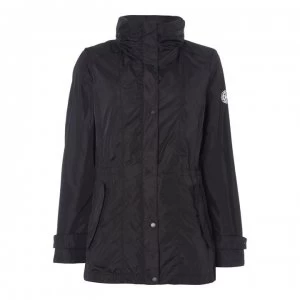 DKNY Foundations Zip Rain Jacket - Black