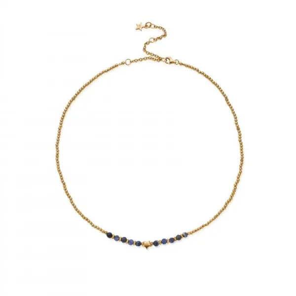 Gold Midnight Star Sodalite Necklace GNSSTAR