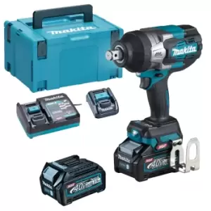 Makita TW001G 40v Max XGT Cordless 3/4" Drive Impact Wrench 2 x 2.5ah Li-ion Charger Case