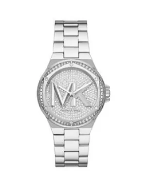 Michael Kors Lennox Ladies Traditional Watch Stainless Steel, Silver, Women