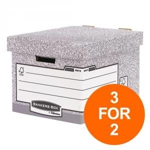 Bankers Box by Fellowes Heavy Duty Standard Storage Box FSC Ref