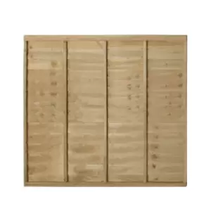 Premier Overlap Lap Pressure Treated 5ft Fence Panel (W)1.83M (H)1.52M, Pack Of 5