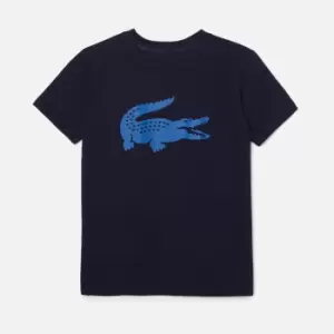 Lacoste Boys Logo-Detailed Cotton-Blend T-Shirt - 10 Years