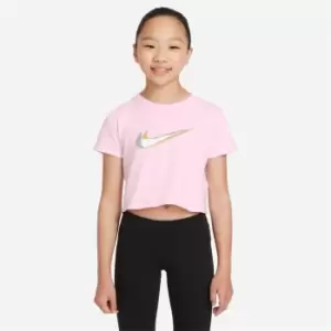 Nike Cropped T-Shirt Girls - Pink