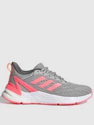 Adidas Junior Girls Response Super 2.0, Grey/White/Pink, Size 5