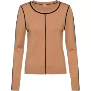 Boss Fomilia Long Sleeve Top Womens - Beige