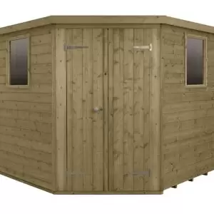 Forest 8X8 Pent Pressure Treated Tongue & Groove Shed With Floor