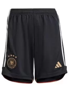 adidas Junior Germany Home 22/23 Replica Short, Black, Size 7-8 Years