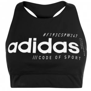 adidas BB Bra Top Ladies - Black/White