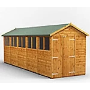 Power Garden Shed 206PADD Golden Brown 20x6