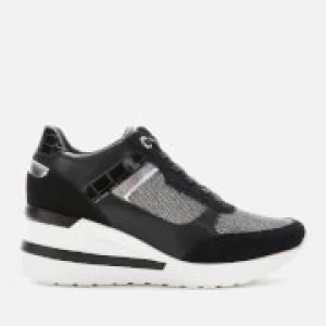 Dune Womens Elouera Wedged Trainers - Black - UK 4