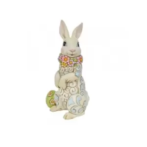 Bunny wearing Flowers Figurine