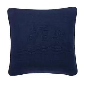 Bedeck of Belfast Signature Knit Cushion 45cm x 45cm, Midnight