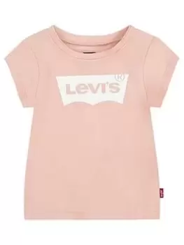 Levis Baby Girls Short Sleeve Batwing A Line Tee - Quartz Pink, Size 12 Months