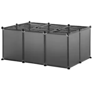 Pawhut Small Pet DIY 22 Panel Playpen For Guinea Pigs/Hamsters - Grey