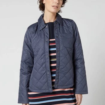 Barbour Womens Blue Caps Quilted Jacket - Summer Navy - UK 10