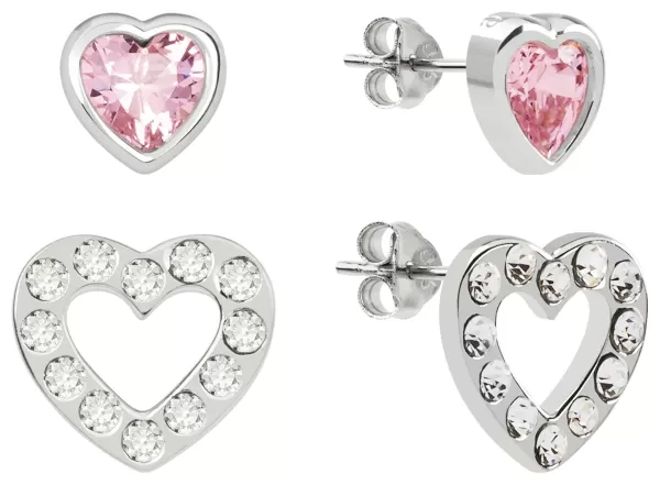 Radley Sterling Silver Heart Stud Earrings - Set of 2