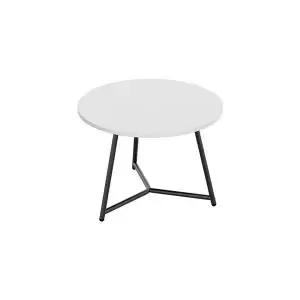 Jemini Trinity Low Table 800x800x435mm WhiteBlack KF823629 KF823629