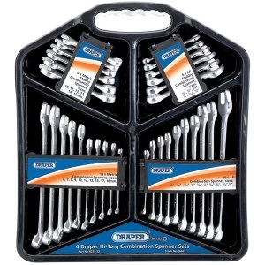 Draper Four Hi-Torq Combination Spanner Sets (32 Piece)