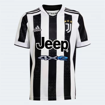 adidas Juventus Home Shirt 2021 2022 Junior - White/Black