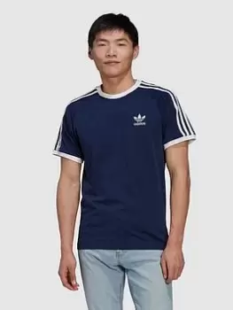 adidas Originals 3 Stripes T-Shirt - Indigo Size XS Men