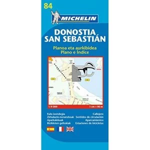 San Sebastian - Michelin City Plan 84 Same? Different? 2008 Sheet map