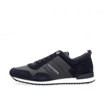 TOMMY HILFIGER Sneakers Men Blue Pelle - Leather