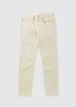 Frame Mens LHomme Slim Jeans In Milk Beige