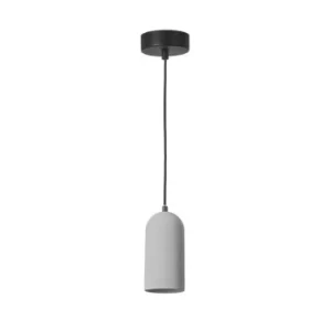 Eclipse 1 Light Ceiling Pendant Cement Grey, E27