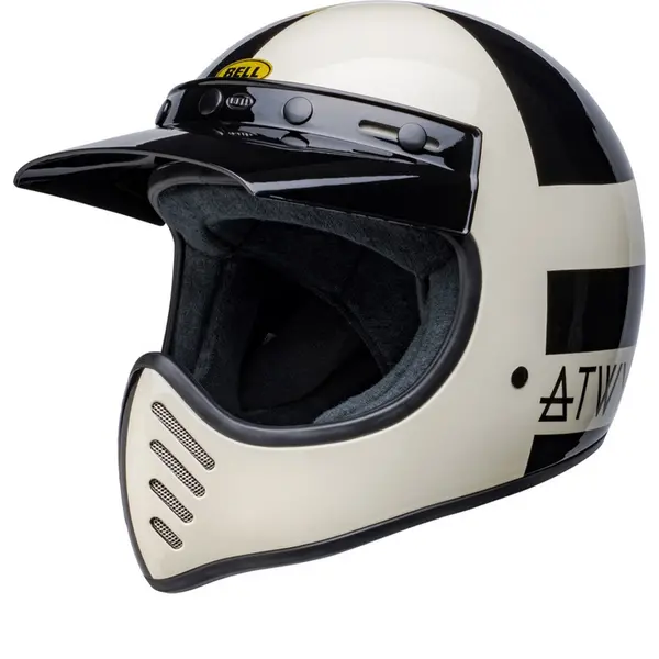 Bell Moto-3 Atwyld Orbit Gloss Black White Full Face Helmet M