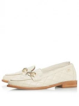 Dune London Games Loafer - Ecru, Size 3, Women