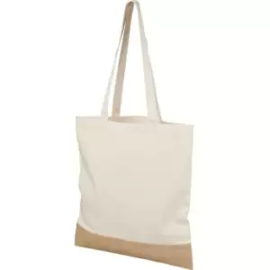 Bullet Womens/Ladies Jute Tote Bag (One Size) (Natural) - Natural