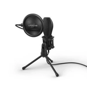 Hama Stream 400 Plus PC microphone Black Stream 400 Plus, PC microphone, -38 dB, 50-16000 Hz, 2200, Omnidirectional, Wired...