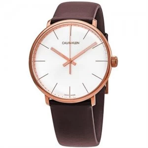 Calvin Klein Mens Noon Rose Gold Plated Watch - K8M216G6