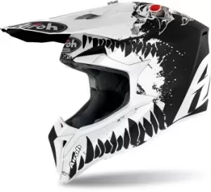 Airoh Wraap Beast Motocross Helmet, black-white, Size 2XL, black-white, Size 2XL