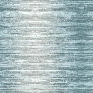 Holden Decor Midas Arlo Mica Ombre Stripe Teal Wallpaper