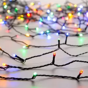 Festive 15.9m Indoor & Outdoor Multifunction Christmas Tree Fairy Lights 200 Multicoloured LEDs