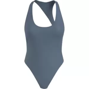 Calvin Klein Scoop Back One Piece-Rp - Blue