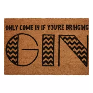 Premier Housewares Natrual Coir Doormat - Gin