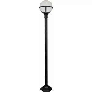 Loops - Outdoor IP44 1 Bulb Lamp Post Black LED E27 100W Bulb Traditional d01071