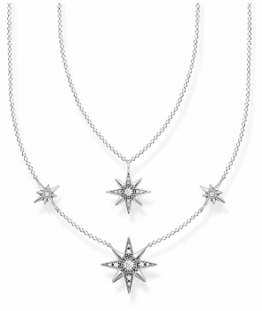 Thomas Sabo Sterling Silver Star Necklace 40-45cm KE1984- Jewellery