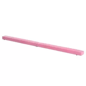 Homcom Balance Beam Trainer Fold Performance Gyts Suede Pink 2.1M Home