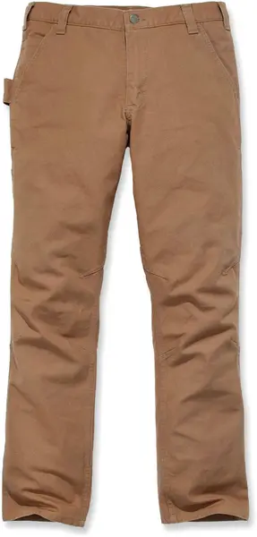 Carhartt Duck Dungaree, textile pants , color: Brown , size: W38/L34