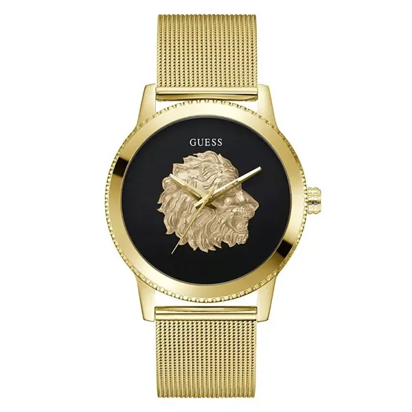 GUESS GW0702G1 Monarch Gold Plated Mesh Bracelet Watch - W96323